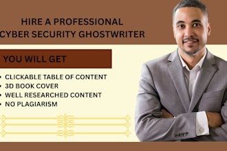 write cyber security, data science, ai, cloud computing ebook, online course