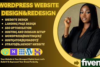 design and develop a professional wordpress website tailored to your business