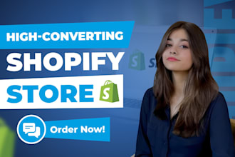 design or redesign a modern shopify store website for dropshipping or ecommerce