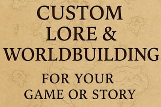 create fully custom lore or worldbuilding for your game or story