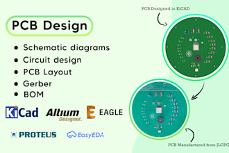 do pcb designing in kicad , easyeda and altium designer