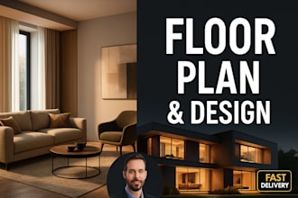 create architecture floor plan, site plan, and elevation