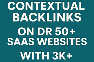 do niche edit backlinks on dr50 saas sites