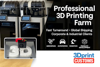 3d print production batch of functional prototypes from london UK 3d print farm