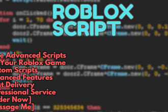 script for your roblox game as a professional scripter