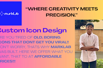 design modern and custom icons for apps, websites, and social media