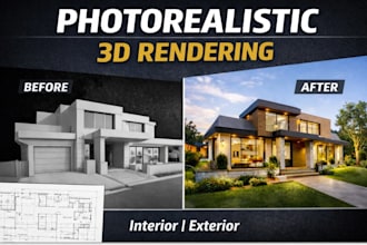 create photorealistic 3d architectural renderings