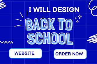 design back to school website summer camp website child care, day care website