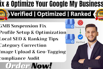 fix suspended google my business profile and optimize your gmb profile listing