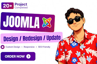 design redesign revamp develop joomla website