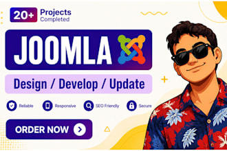 design, redesign, develop, update joomla website