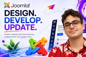 design, redesign, develop, update joomla website