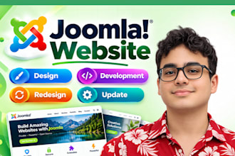 do joomla website development, design or update
