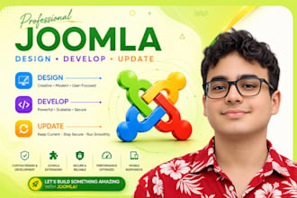 design, redesign, develop, update joomla website