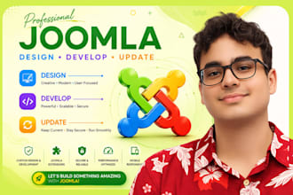 design, redesign, develop, update joomla website