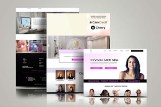 design a beauty salon spa booking website and shopify store