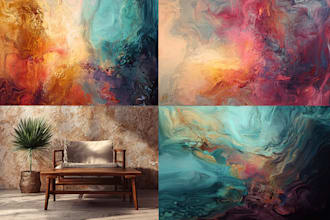 design breathtaking abstract art for your home and office
