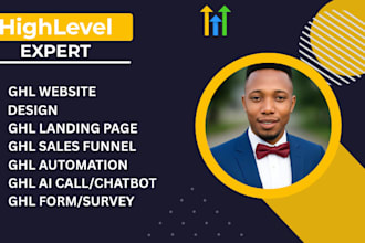 build gohighlevel sales funnel, go high level landing page, ghl website expert