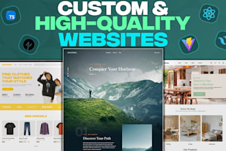 build a custom, high quality website for you