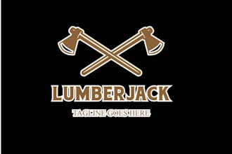 draw wonderful woodwork mascot logo design for you