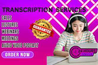 provide fast and accurate audio and video transcription