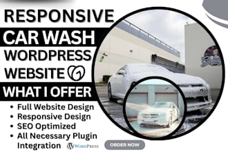 design car wash website car detailing website auto detailing cleaning website