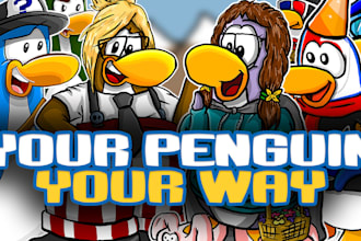 draw your club penguin character