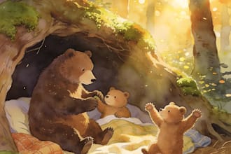 watercolor children book illustrations and children book illustration