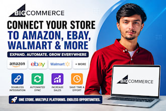 bigcommerce connect your store to amazon, ebay, walmart more