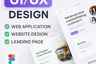 custom website ui ux design, figma website design