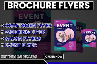 design flyers for cleaners, fashion brands, cosmetics, and barbing saloon