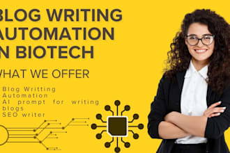 do ai and automations for your biotech blog posts