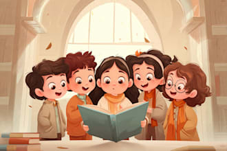 do children book and storybook illustrations