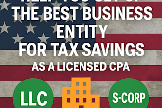 set up your business entity with a tax saving strategy as a US CPA