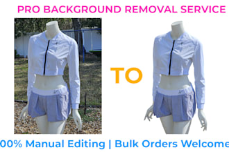 professionally remove background from photos or images