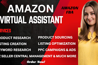 be your expert amazon virtual assistant, private label, fba