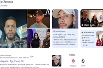 create a standard famous birthday profile for you and your family