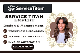 setup service titan email template automation service titan invoice automation