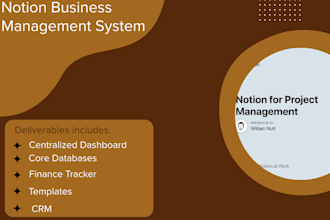 create a notion business management system