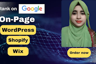do on page SEO for wordpress, wix, shopify