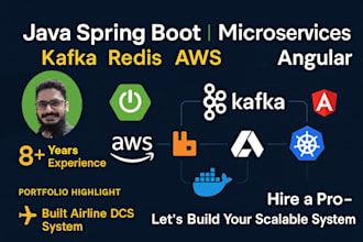 build scalable java spring boot microservices with kafka, redis and more
