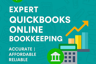 do quickbooks online bookkeeping, cleanup, financial reports