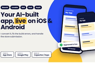 convert base44 lovable app rork to andriod ios publish to app store ibm app scan