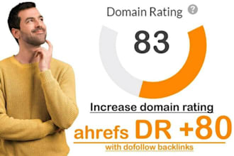 boost your website authority with a DR 80 increase