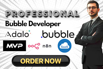 build bubble io mvp bubble saas bubble marketplace bubble web app adalo n8n