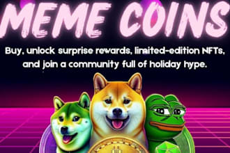 draw funny meme coin art for your memecoin website and social media