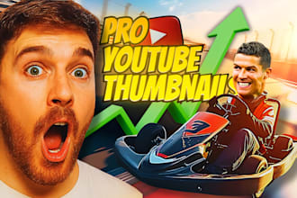 design eye catching youtube thumbnails optimized for CTR