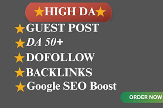 write and publish 10 high quality guest posts on da 90 websites