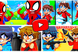 cartoon roblox thumbnail for youtube