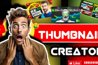 disign catchy youtube thumbnail
